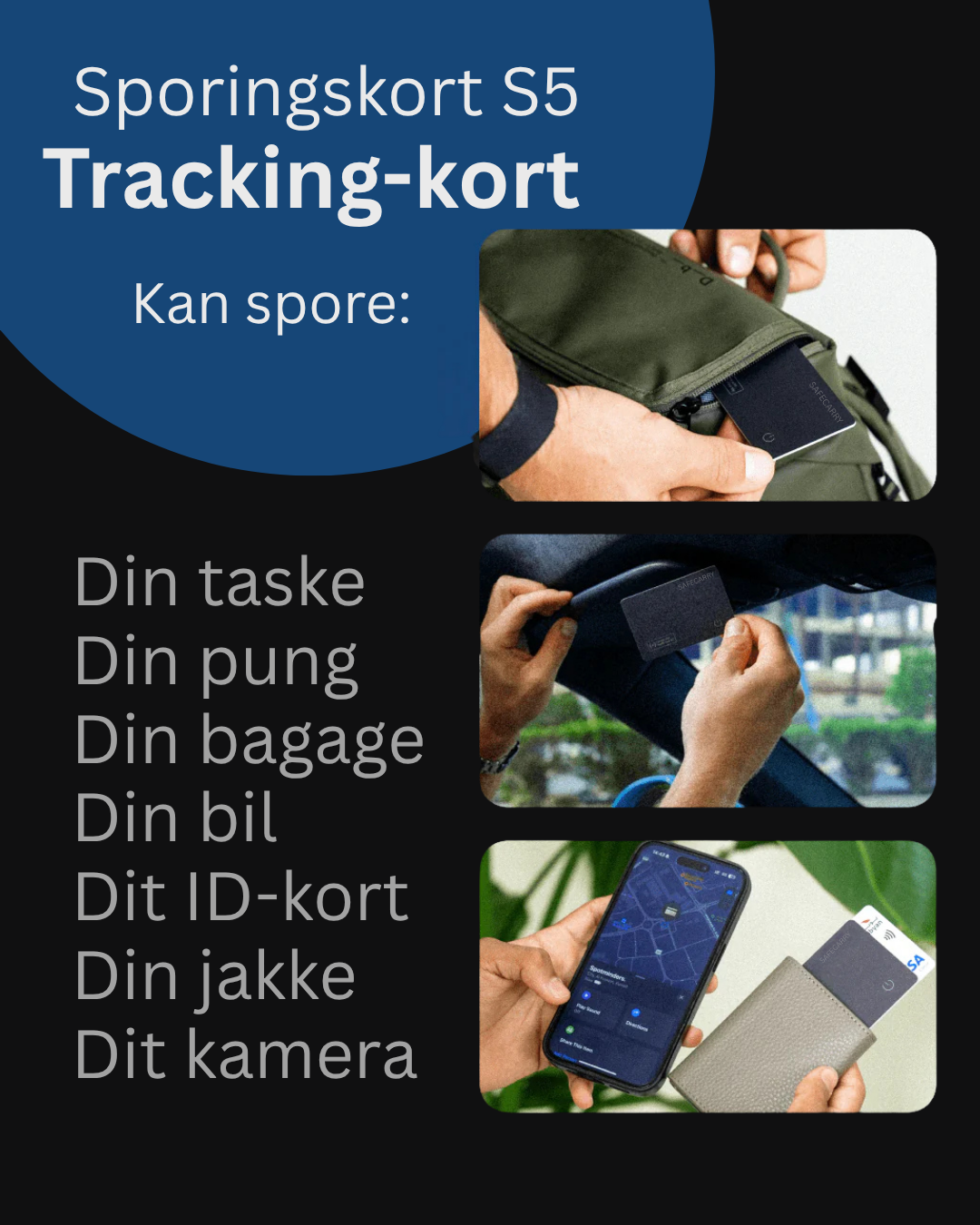 Safecarry - Sporingskort S5
